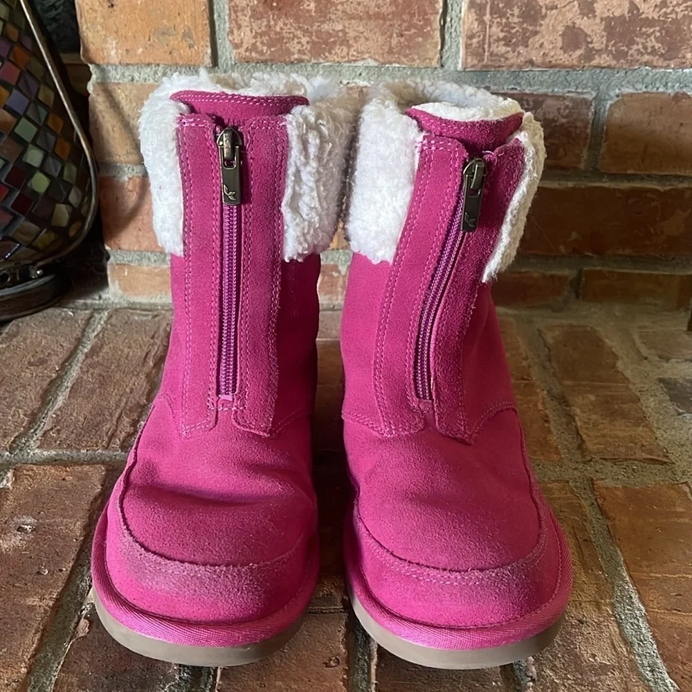 Koolaburra by Ugg Lytta Raspberry Rose Front Zipper Boots